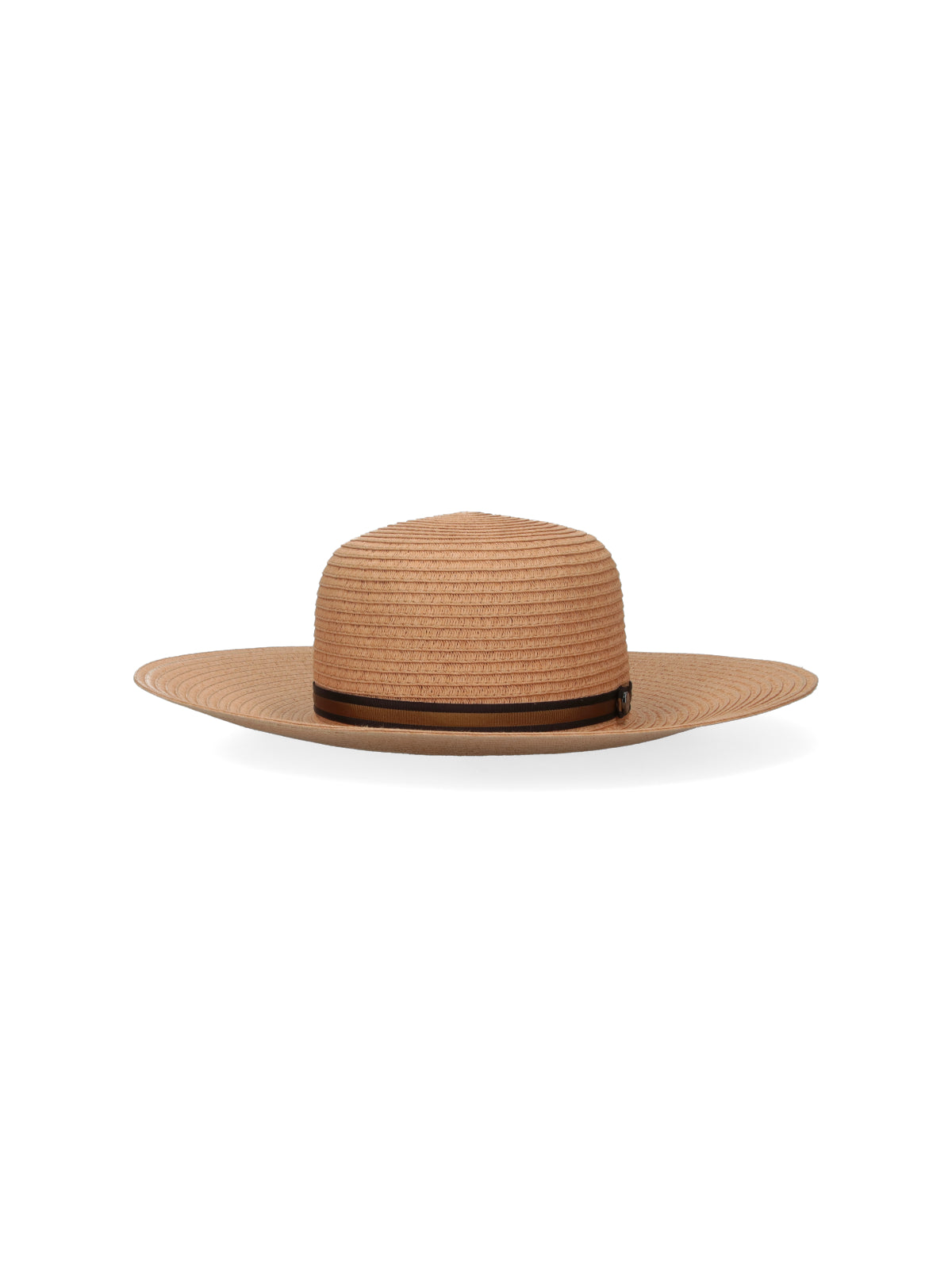 Beige Giselle Wide-Brimmed Woven Straw Hat