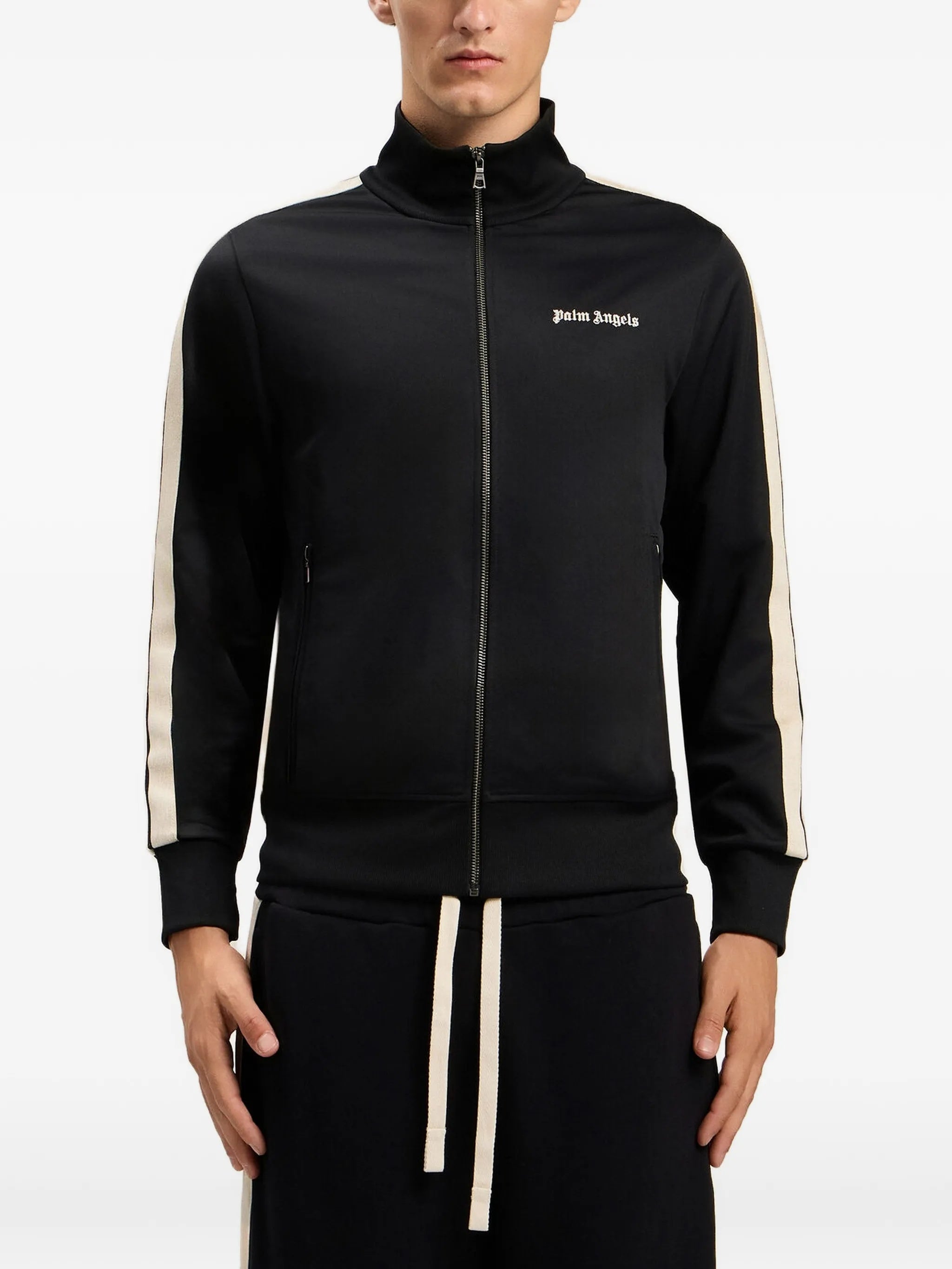 Black Classic Logo Track Polyester Top