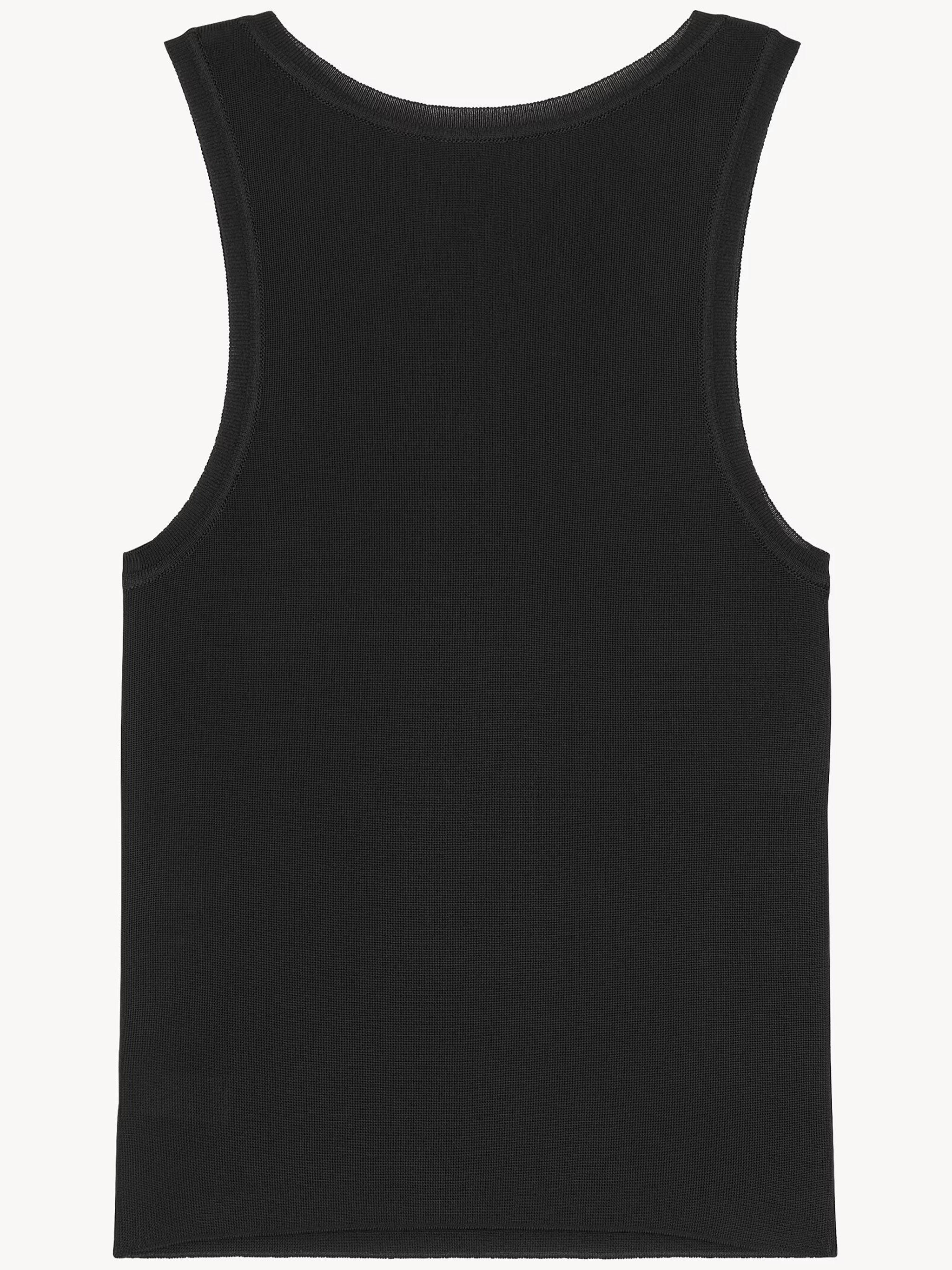 Black Canottiera In Tank Top