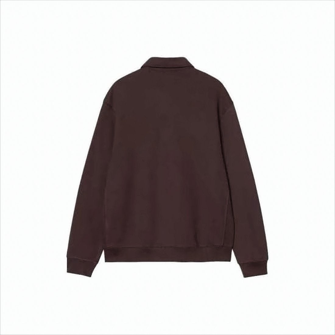 Long-Sleeve Polo Collar Sweatshirt with Classic Fit