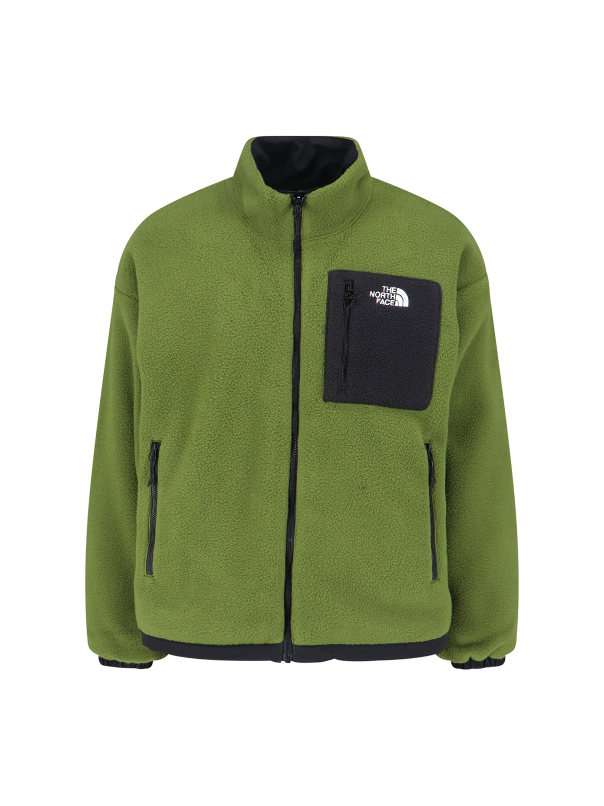 Reversible Olive Green Fleece Jacket