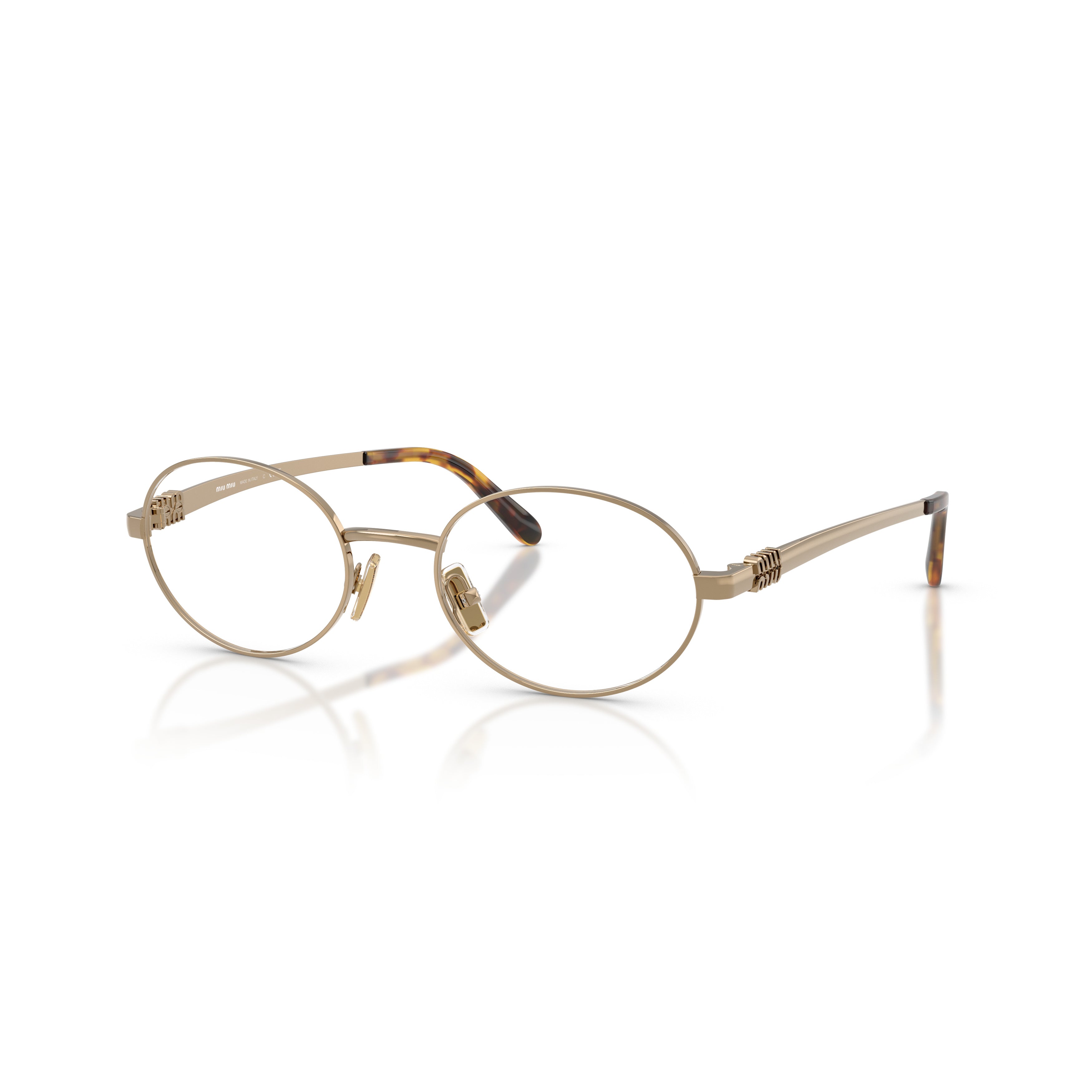 0mu 50zv Delicate Oval Metal Frame Eyeglasses