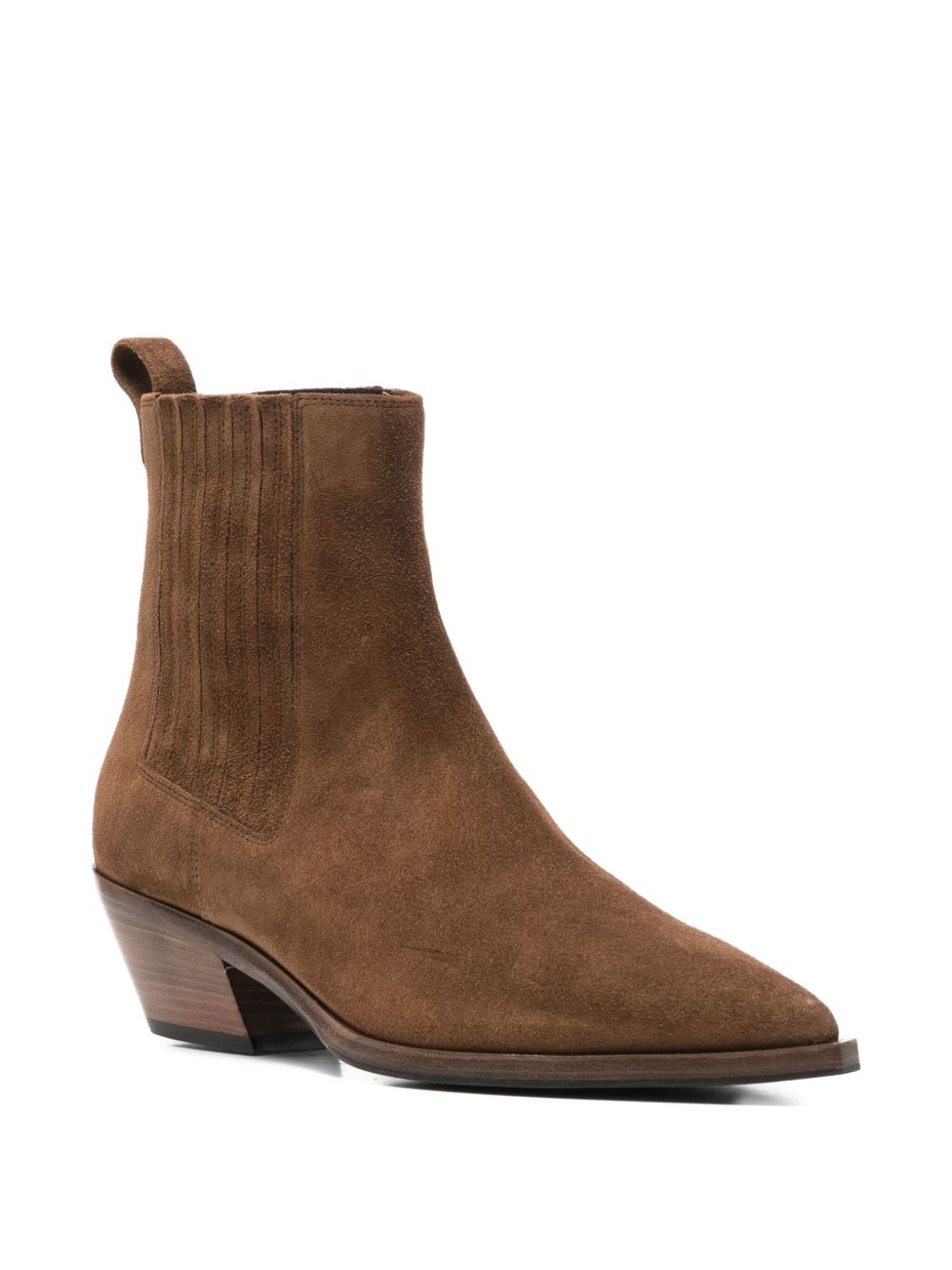 Silk and Nylon Ankle Boots