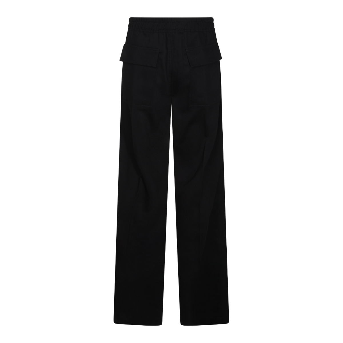 Straight-Leg Trousers with Elastic Waistband