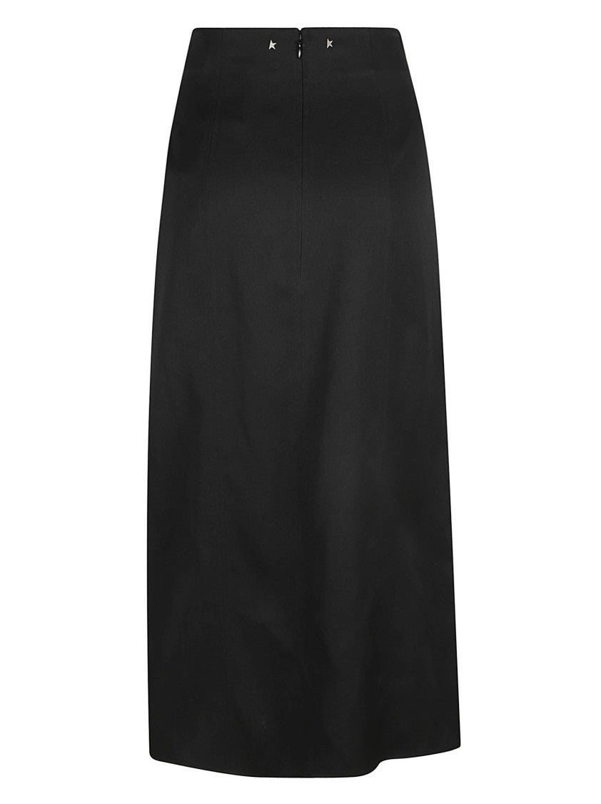 Straight Silhouette Black Skirt