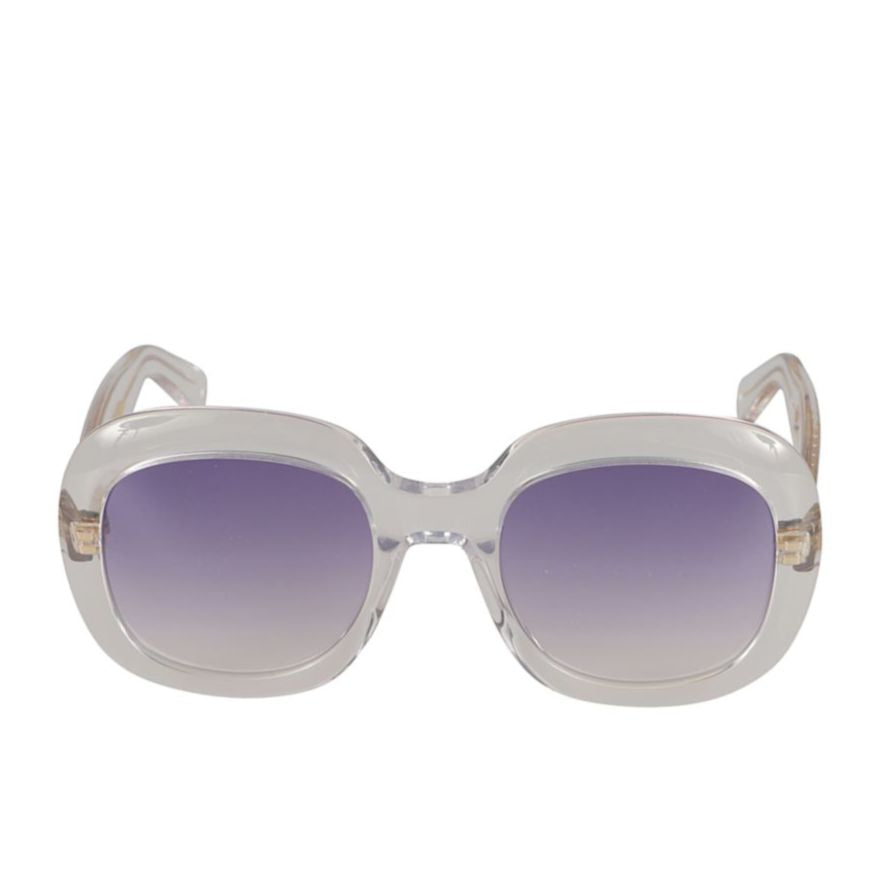 Brigitte Oversized Square Frame Sunglasses with Gradient Tint