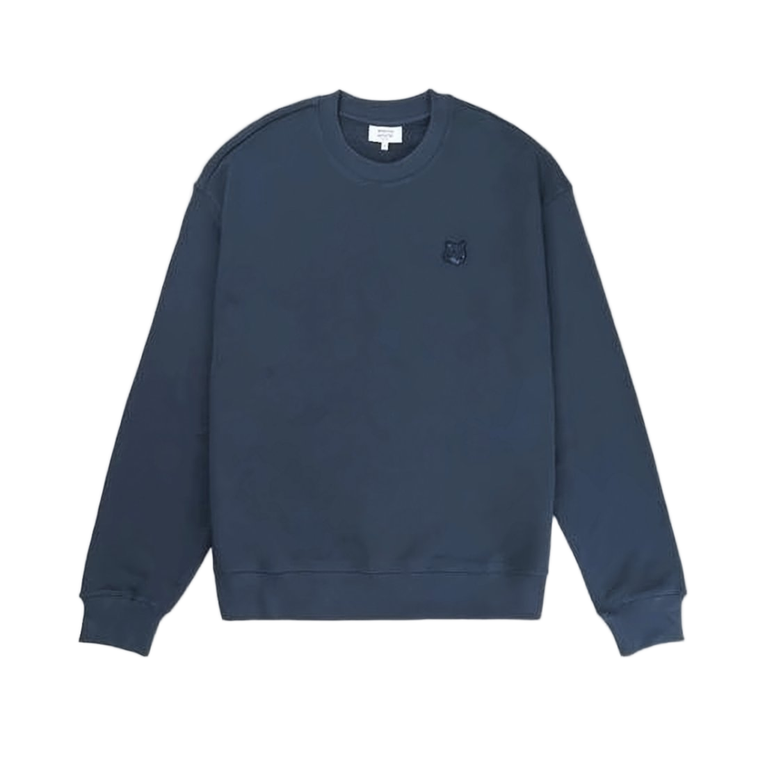 Long-Sleeve Crewneck Sweatshirt With Embroidered Emblem