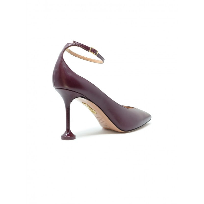 Blackberry Leather Strong Pump 85