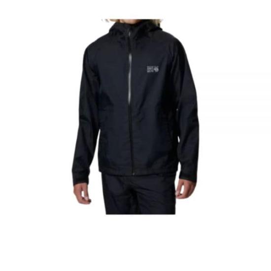Lightweight Minimalist Jacket With Hood And Full Front Zipper