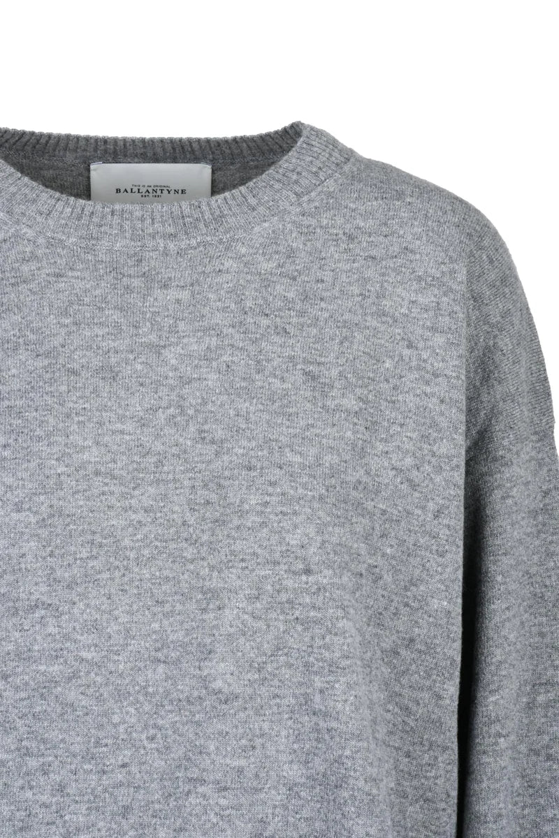 Crew Neck Sweater - Grey