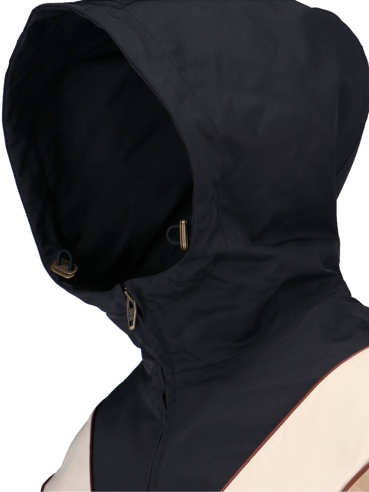 Beige Jacket With Structured Silhouette And Minimalist Design