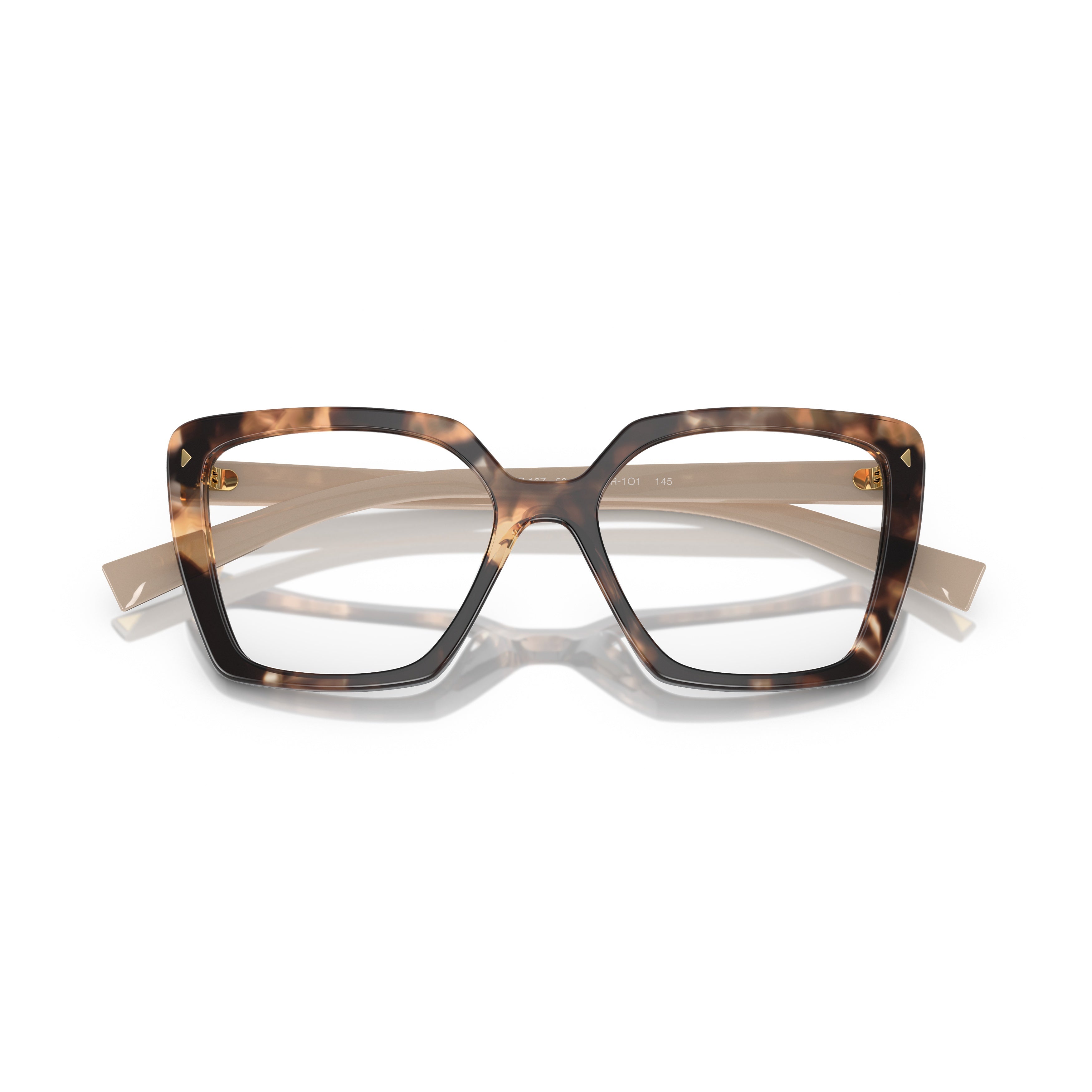 0pr 16zv Oversized Tortoiseshell Square Eyeglasses