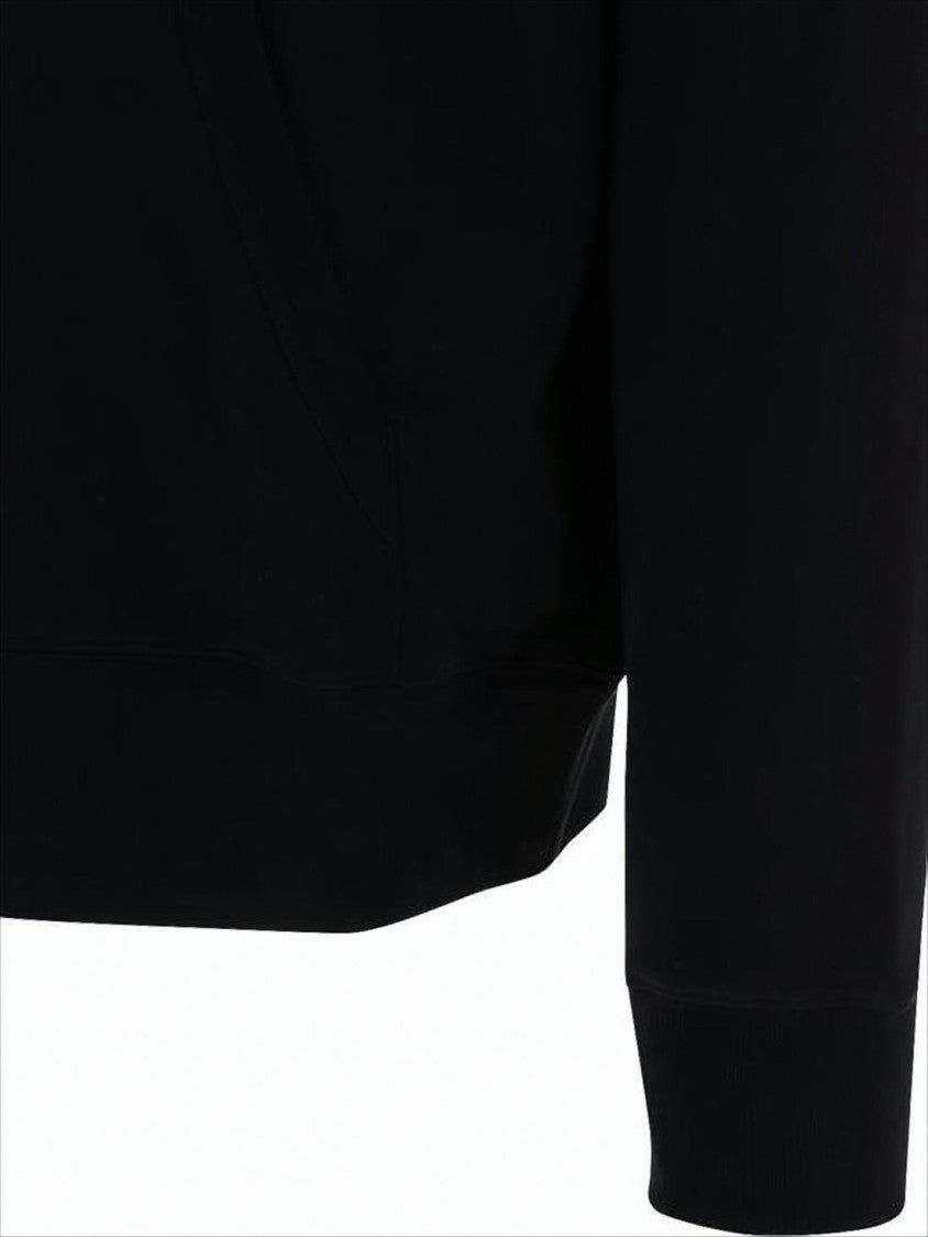 Relaxed-Fit Black Hoodie With Drawstring And Kangaroo Pocket