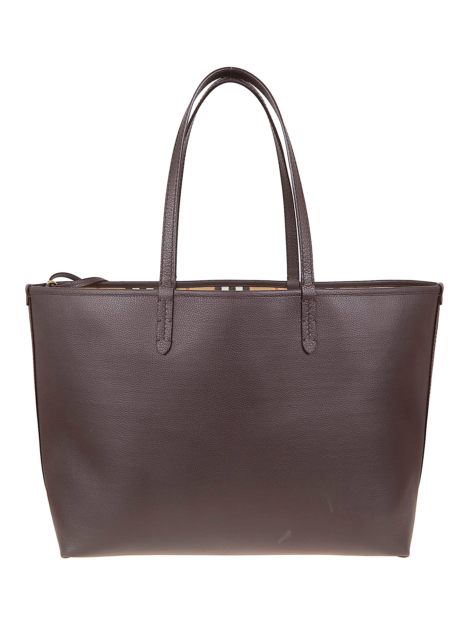 Calf Grain Leather Shopper Bag