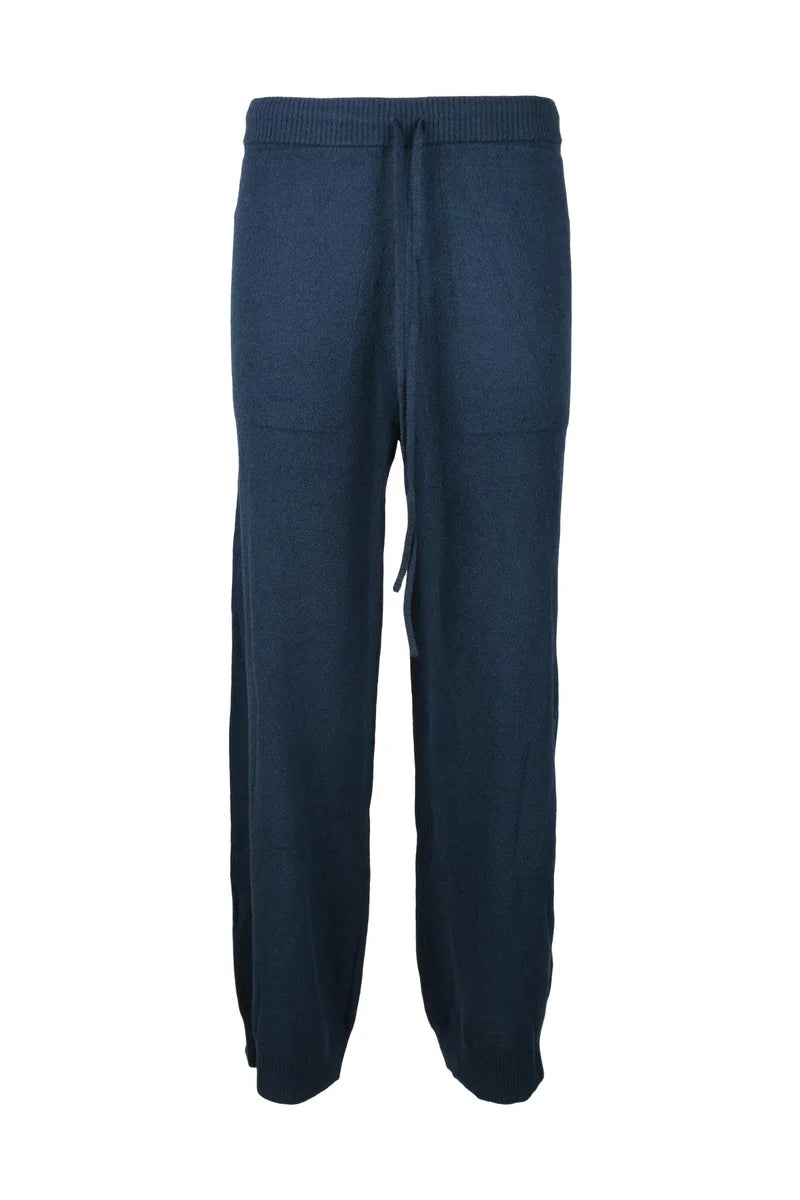 Blue Terrycloth Trackpants