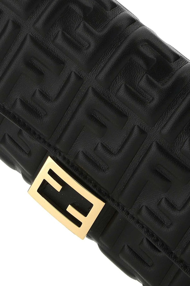 Quilted Black Leather Shoulder Bag