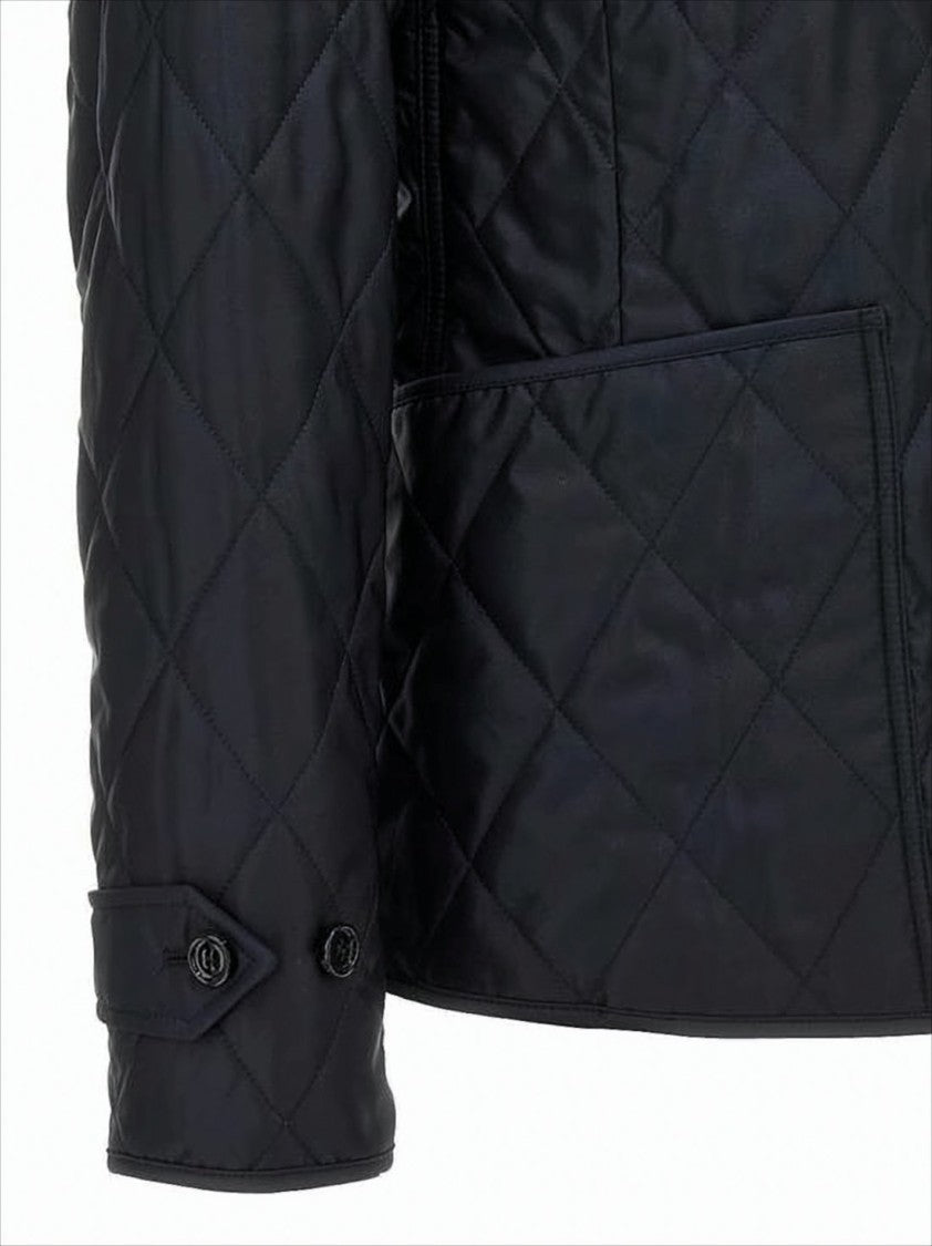 Tailored Quilted Jacket with Classic Collar