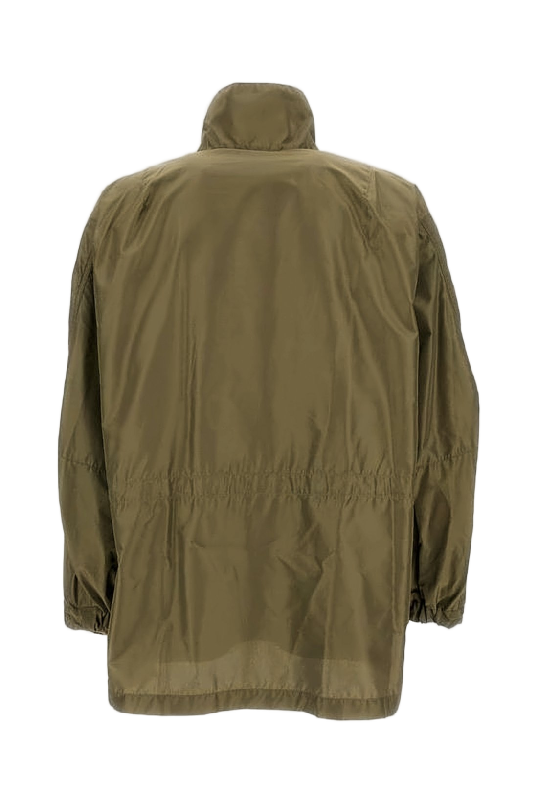 Boxy-Cropped Jacket with High Stand Collar