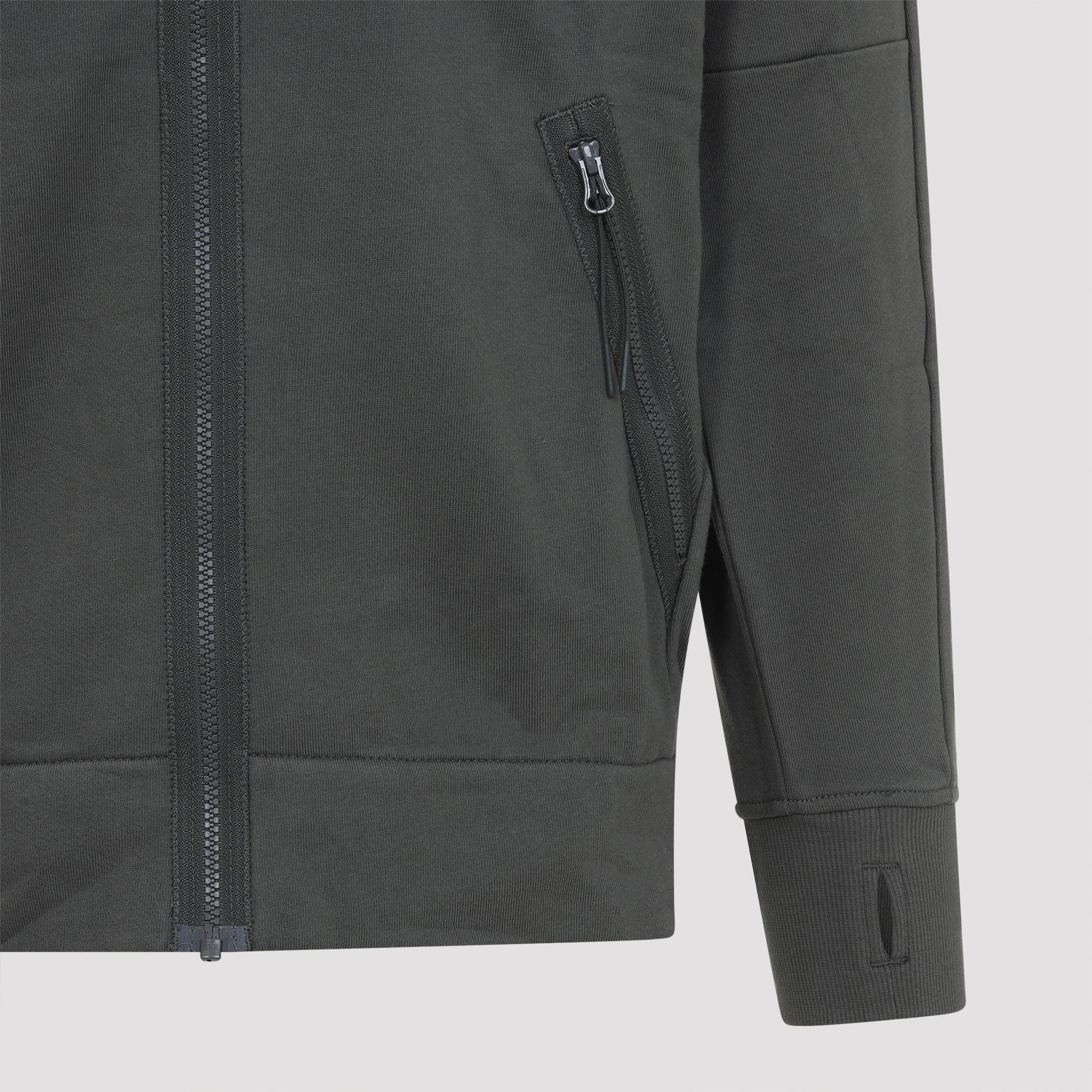 Functional Grey Cotton Sweatshirt