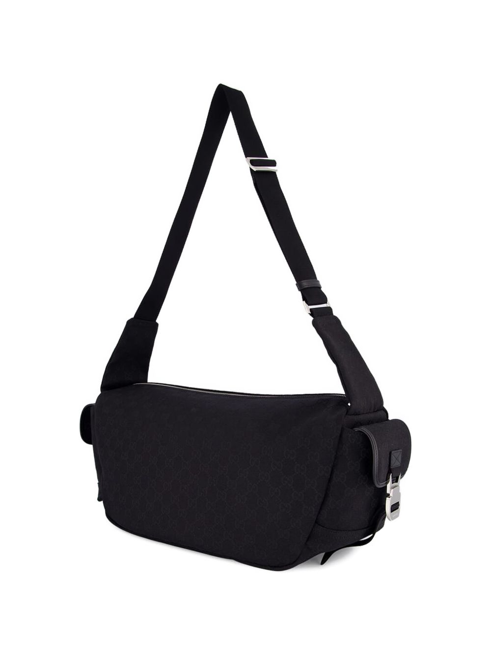 Rectangular Crossbody Bag with Textured Pattern