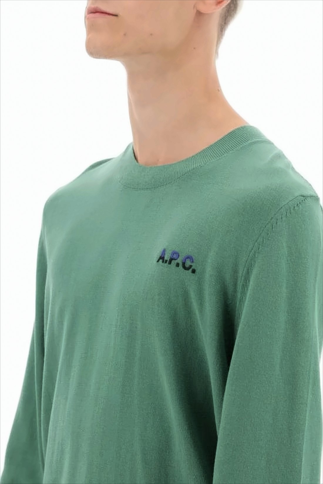 Relaxed Fit Cotton Crewneck Sweater