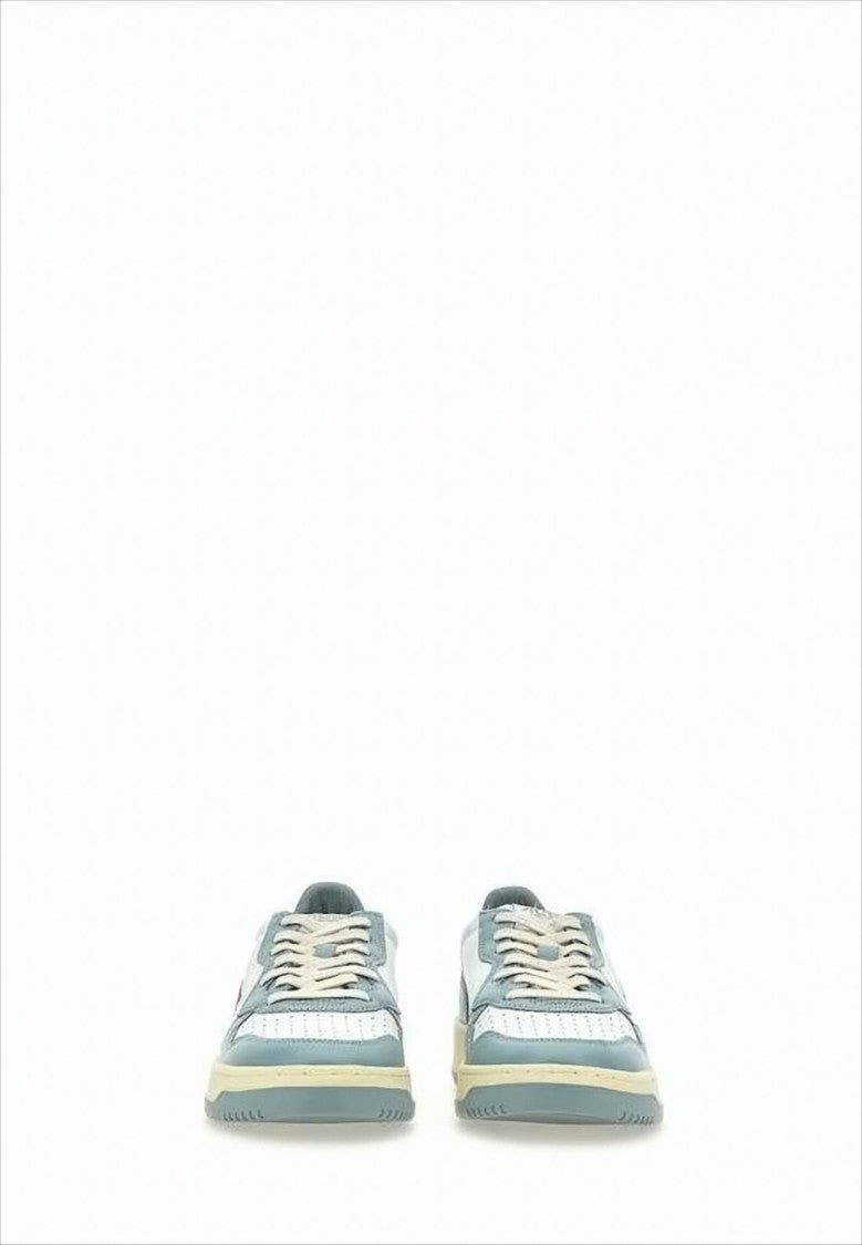 Autry Low-Top Sneakers with Smooth Leather Panels and Perforated Detailing