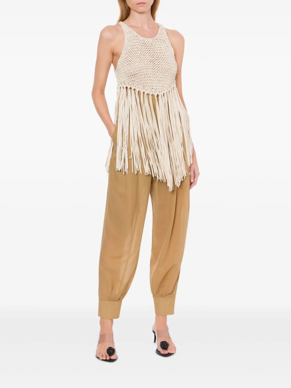 Smooth-Textured Classic Top with Minimalist Design