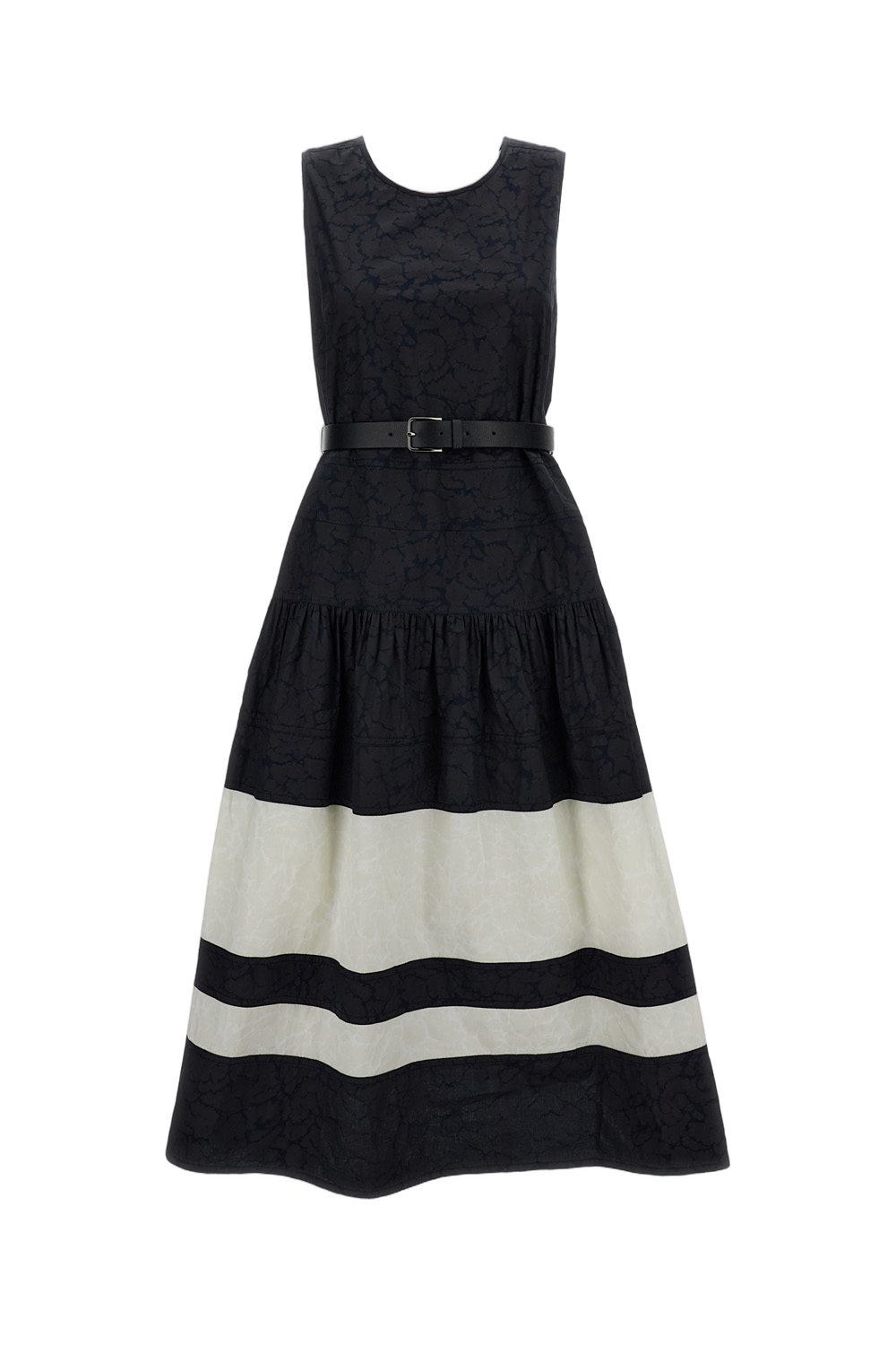 Flowing Blue Dress with Clean Lines
