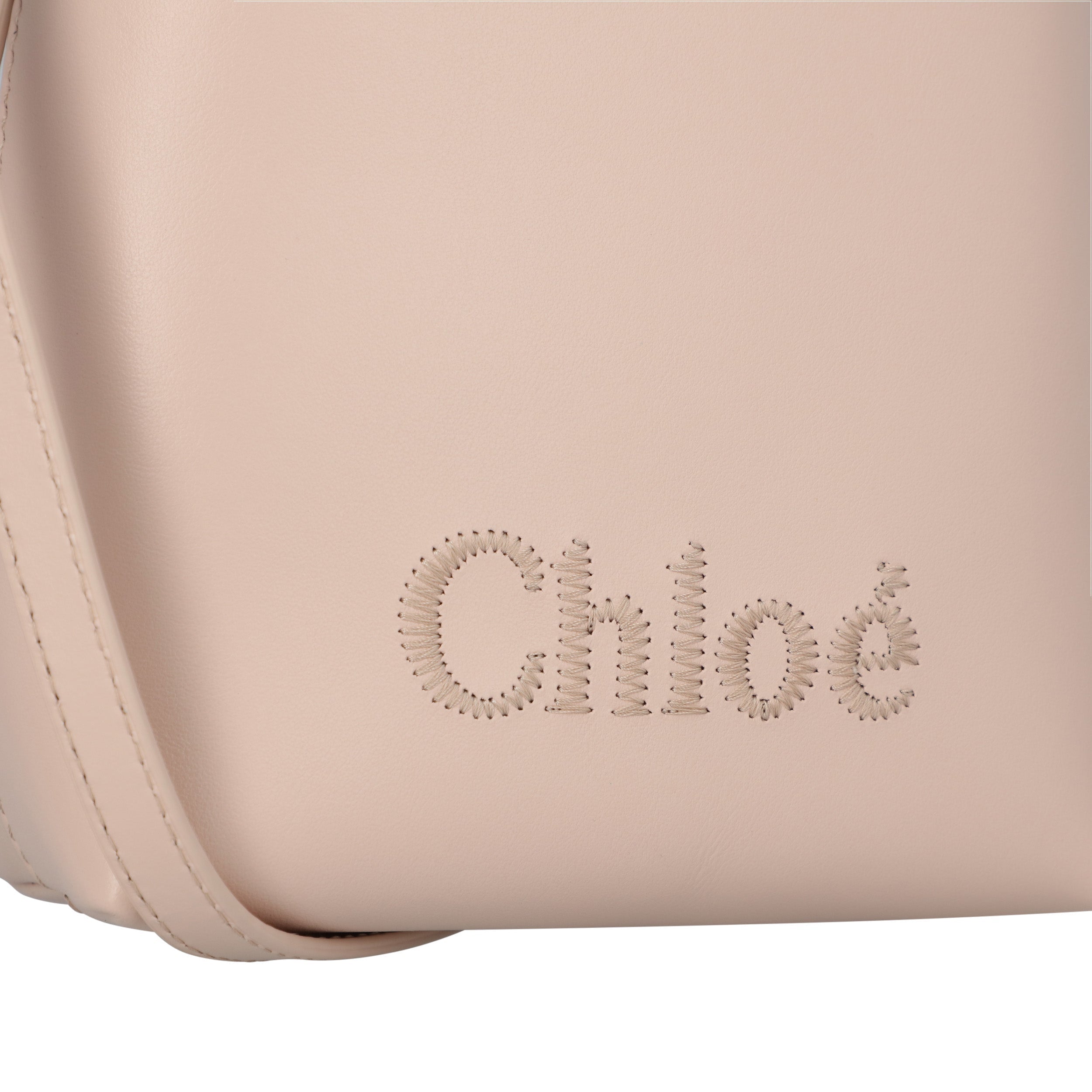 Sense Micro Tote Bag In Soft Leather Beige