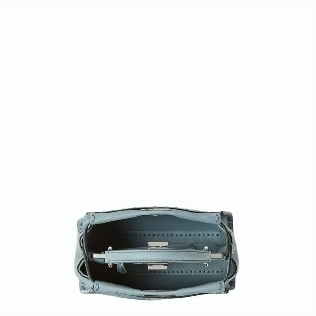Trapezoidal Blue Crossbody Bag