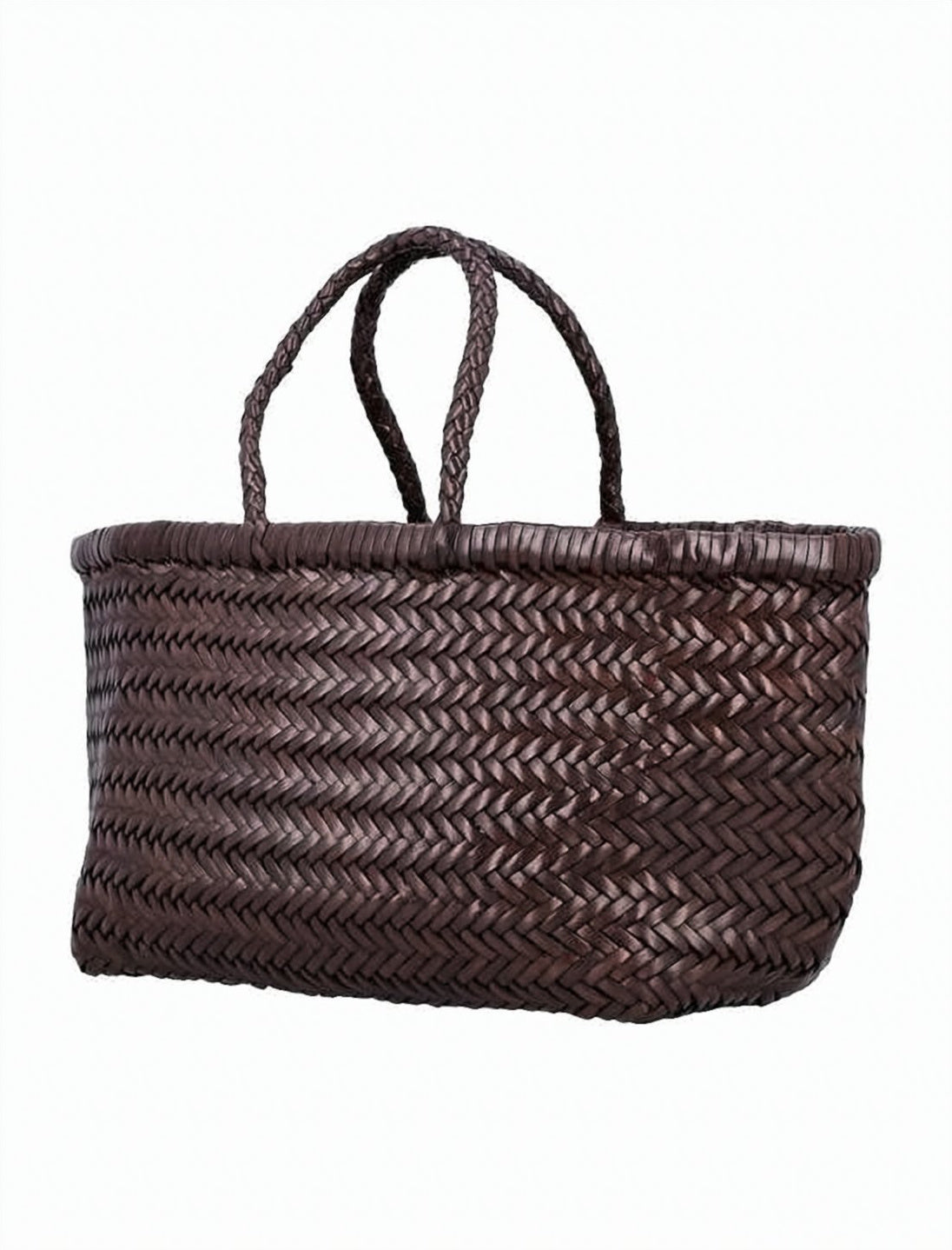 Woven Calf Leather Tote Bag