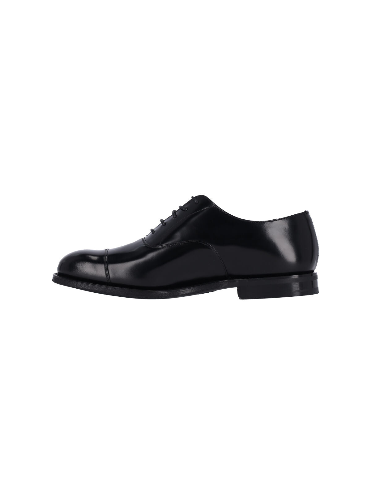 Black Consul Polished Leather Derby Shoes
