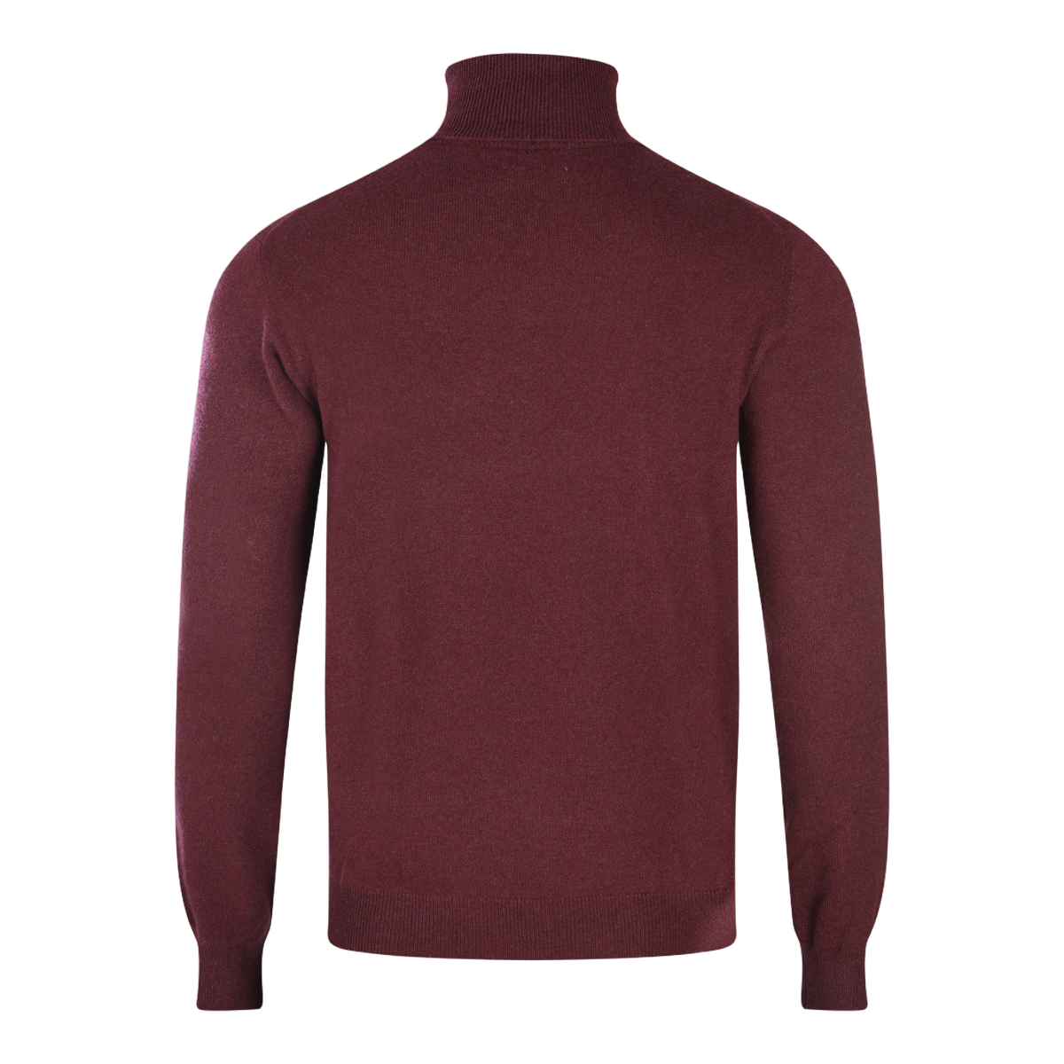 High Turtleneck Sweater with Ribbed Cuffs