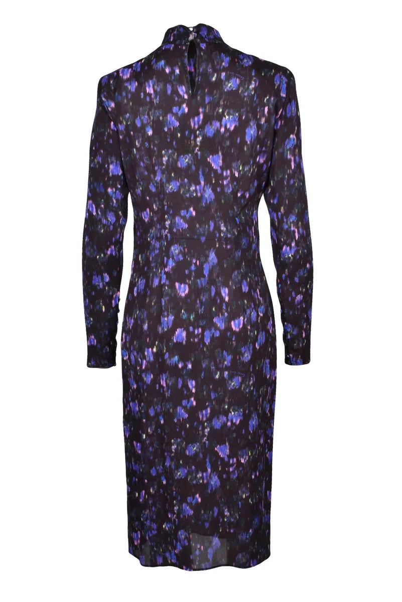 Long Dress Straps - Black/Purple