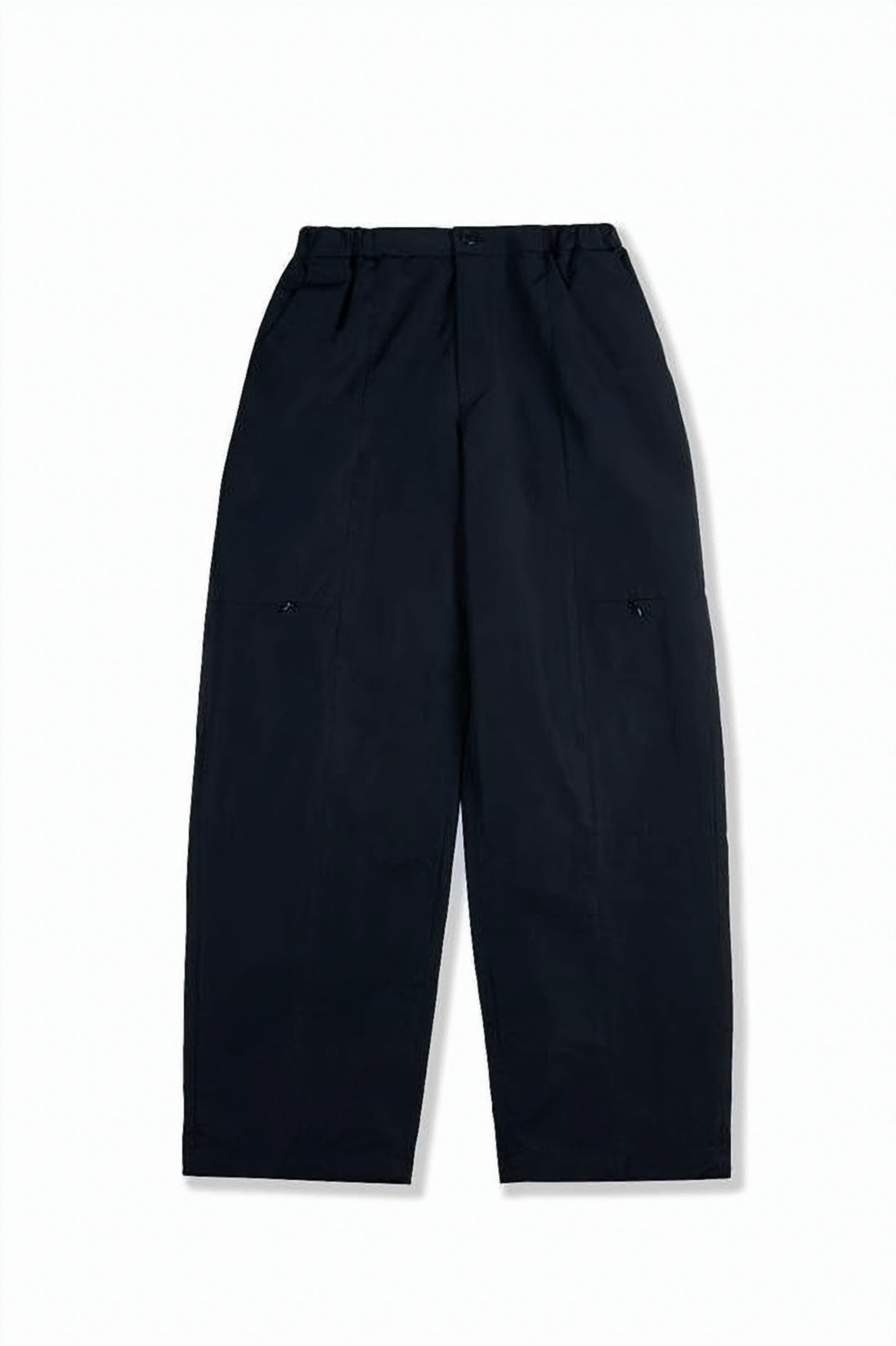 Boxy Black Cargo Pants with Design