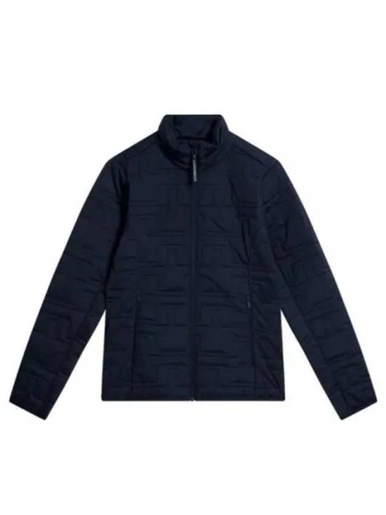 Quilted Black Jacket with High Collar and Embossed Pattern