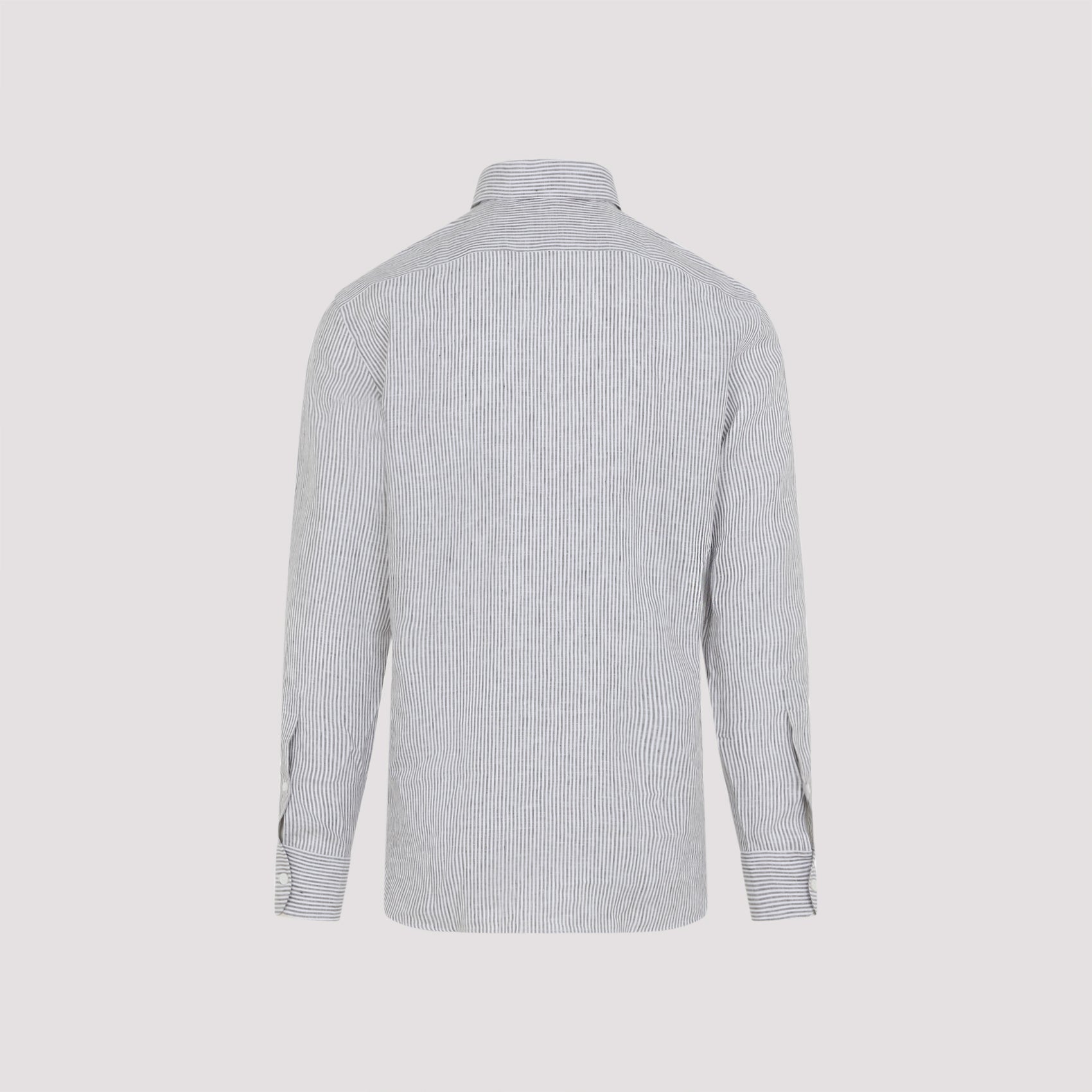 Linen Shirt with Classic Button-Down Design