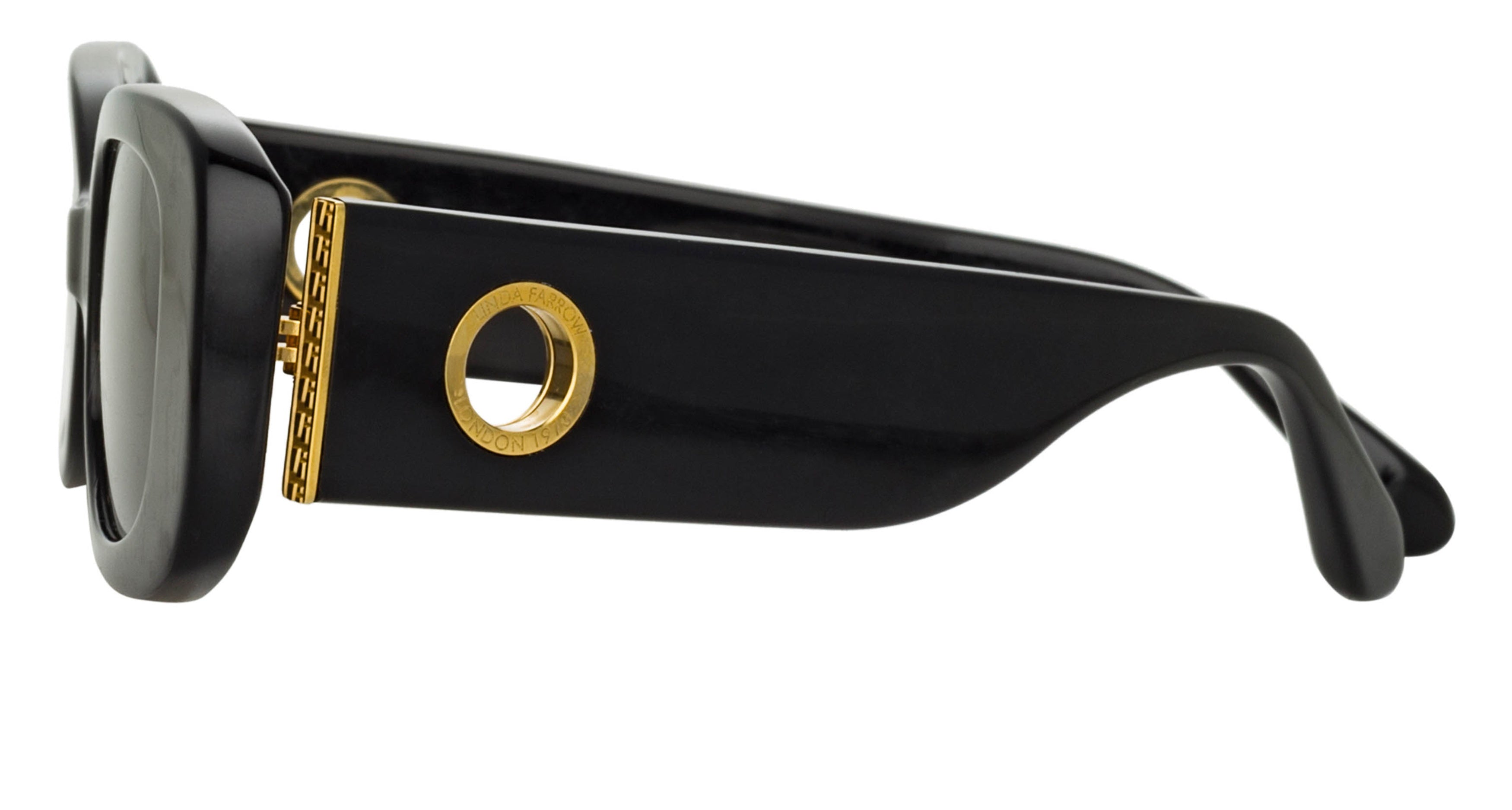 Lfl Oversized Square Sunglasses with Gold Detail