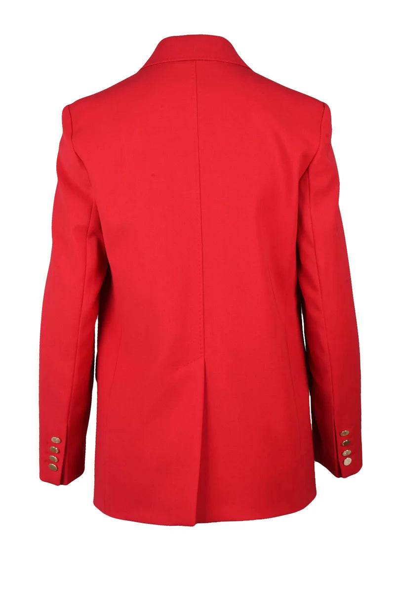 Edicola Double-Breasted Jacket - Red