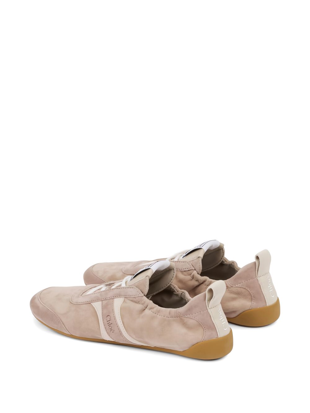 Matte Finish Flat Shoes with Elasticized Sides