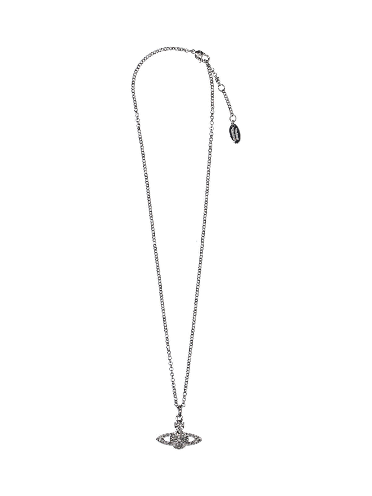 Black Orb Charm Necklace