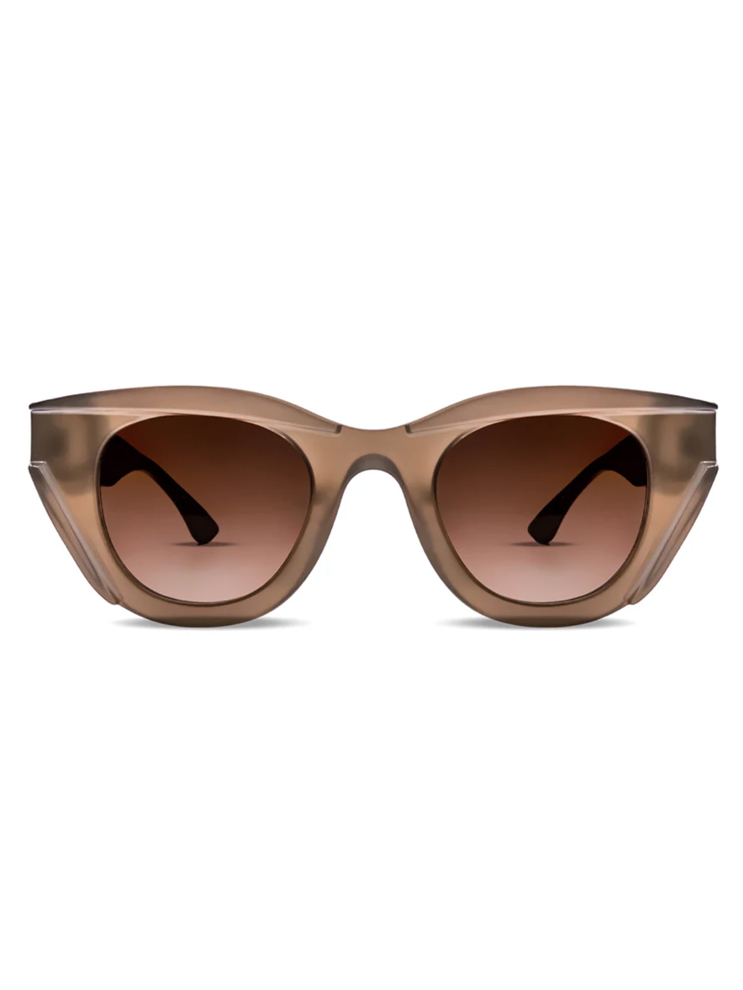 Oversized Cat-Eye Dismissy Sunglasses with Angular Edges