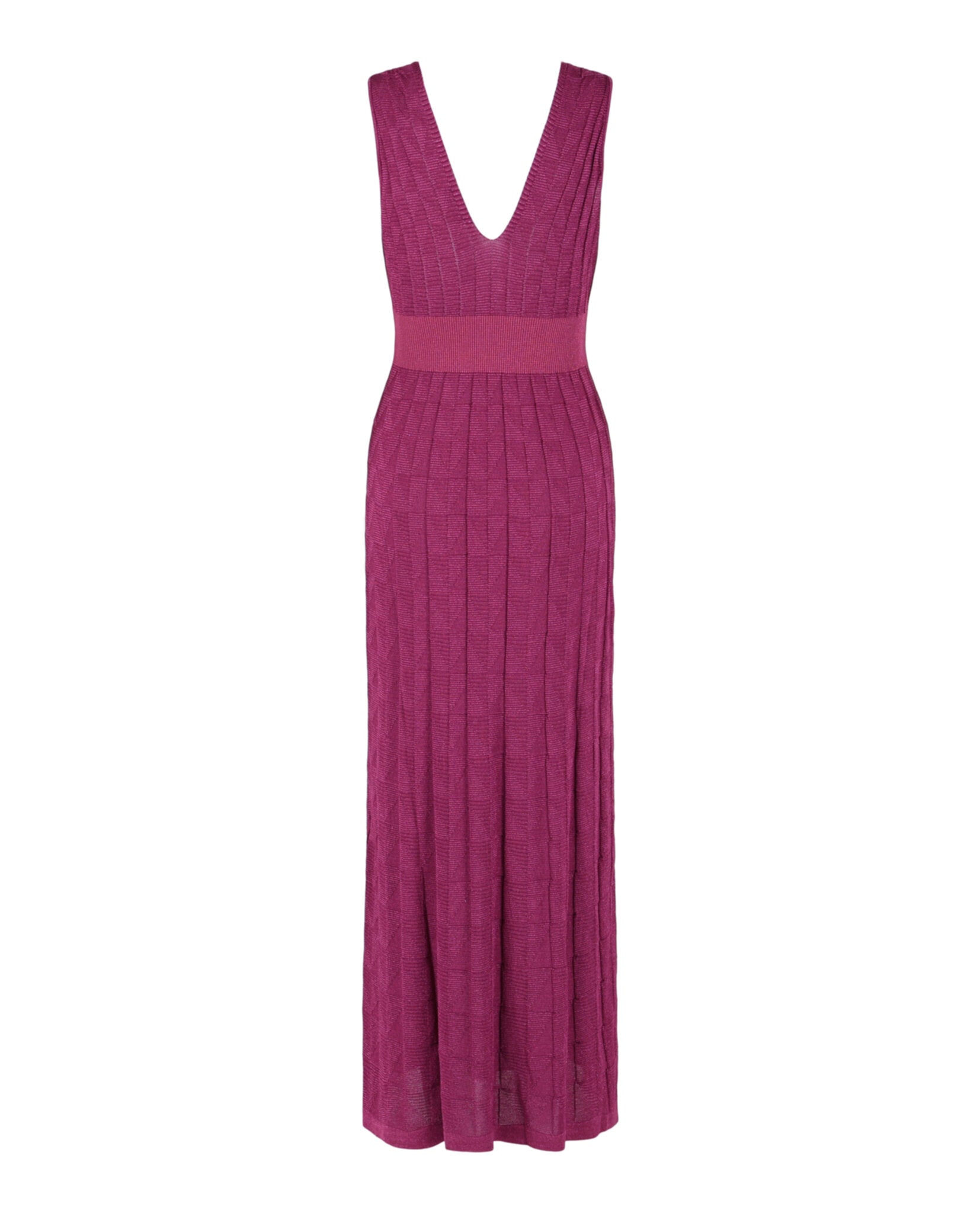 Metallic Geo Print Maxi Dress