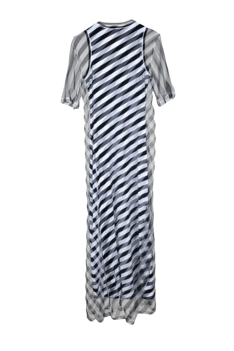 Pausa Dress - Black/White