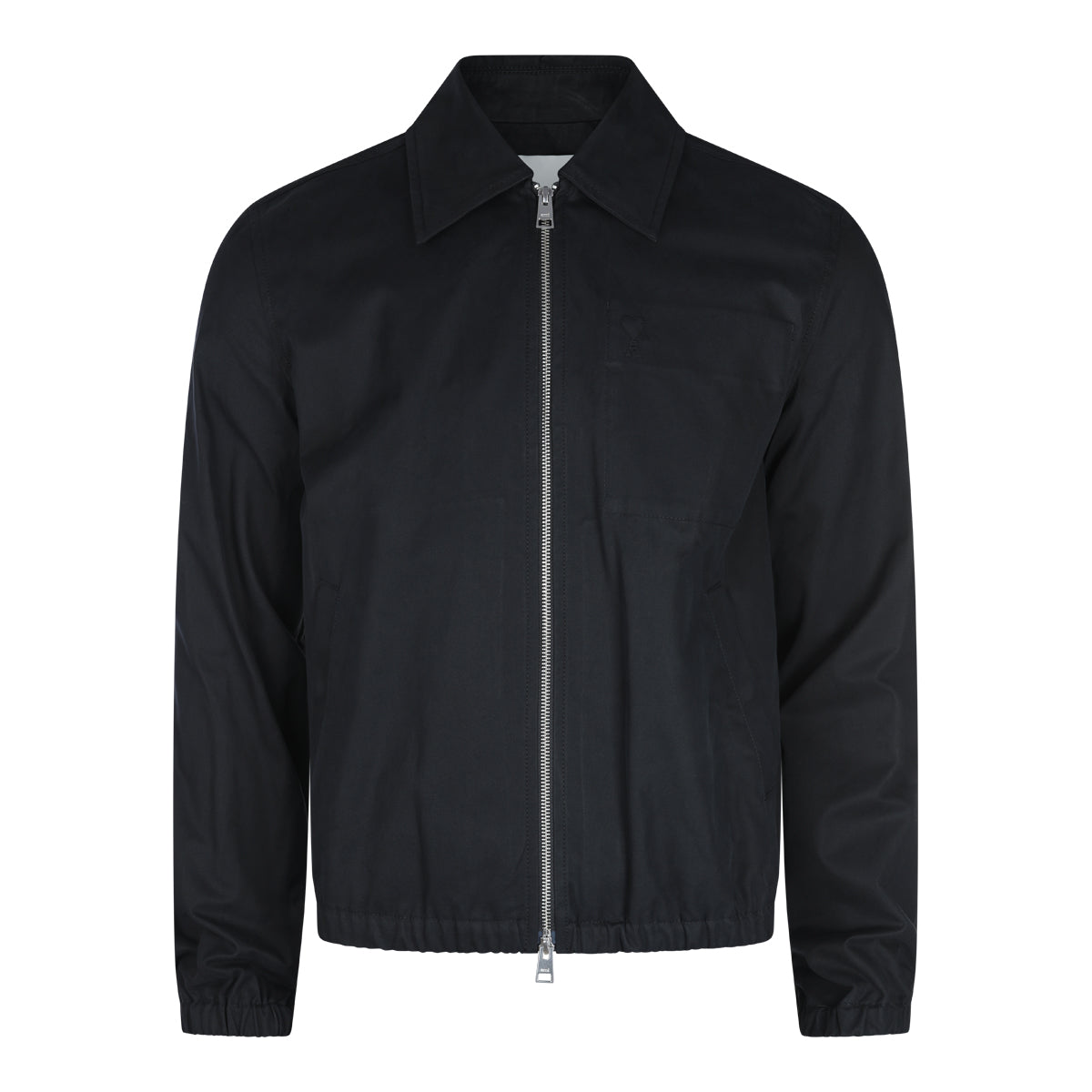 Black Cotton Casual Jacket