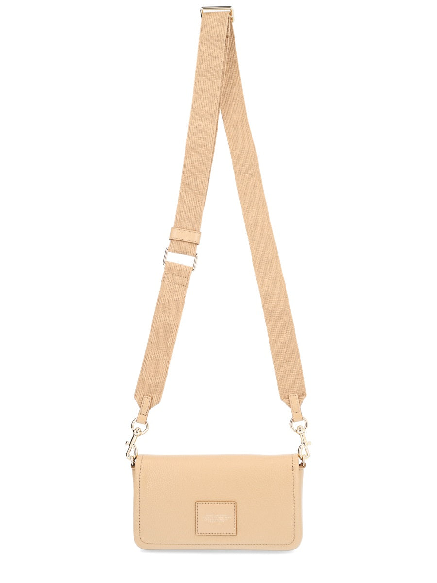 Black Structured Leather Mini Crossbody Bag