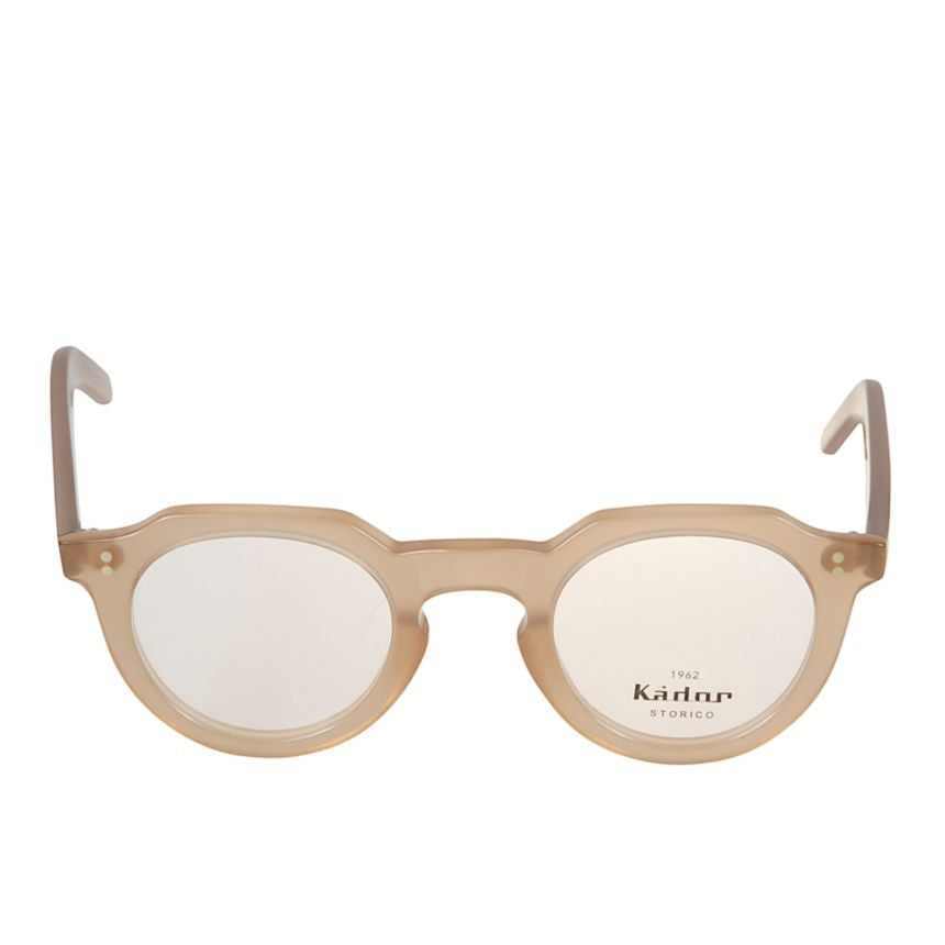 Storiko Translucent Beige Round Frame Eyeglasses