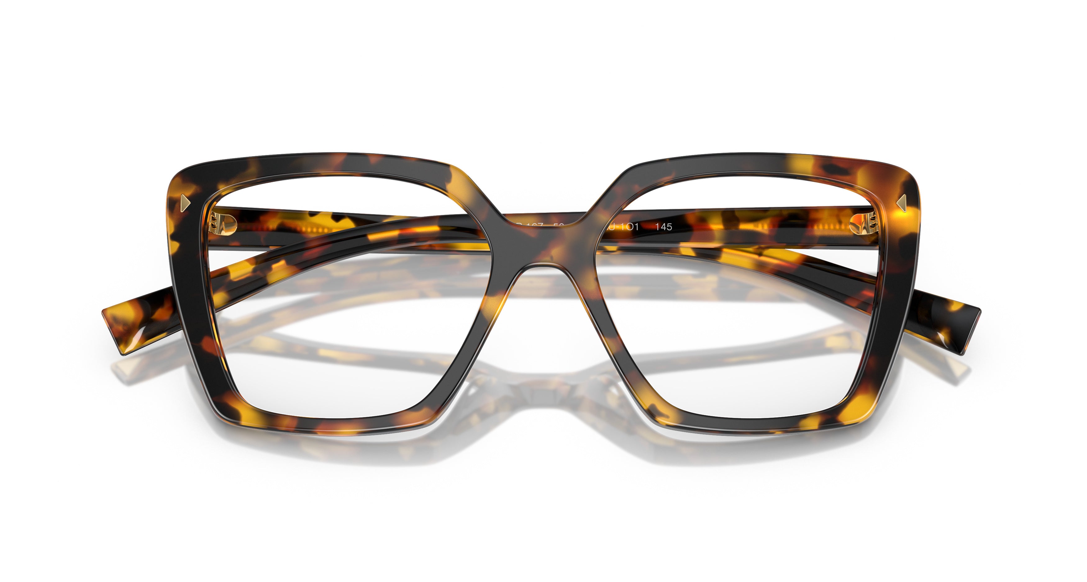 0pr 16zv Oversized Tortoiseshell Square Frame Eyeglasses