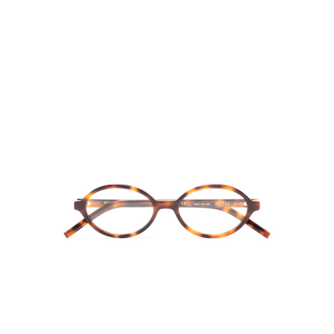 Dottie Oval Tortoiseshell Glasses with Timeless Design
