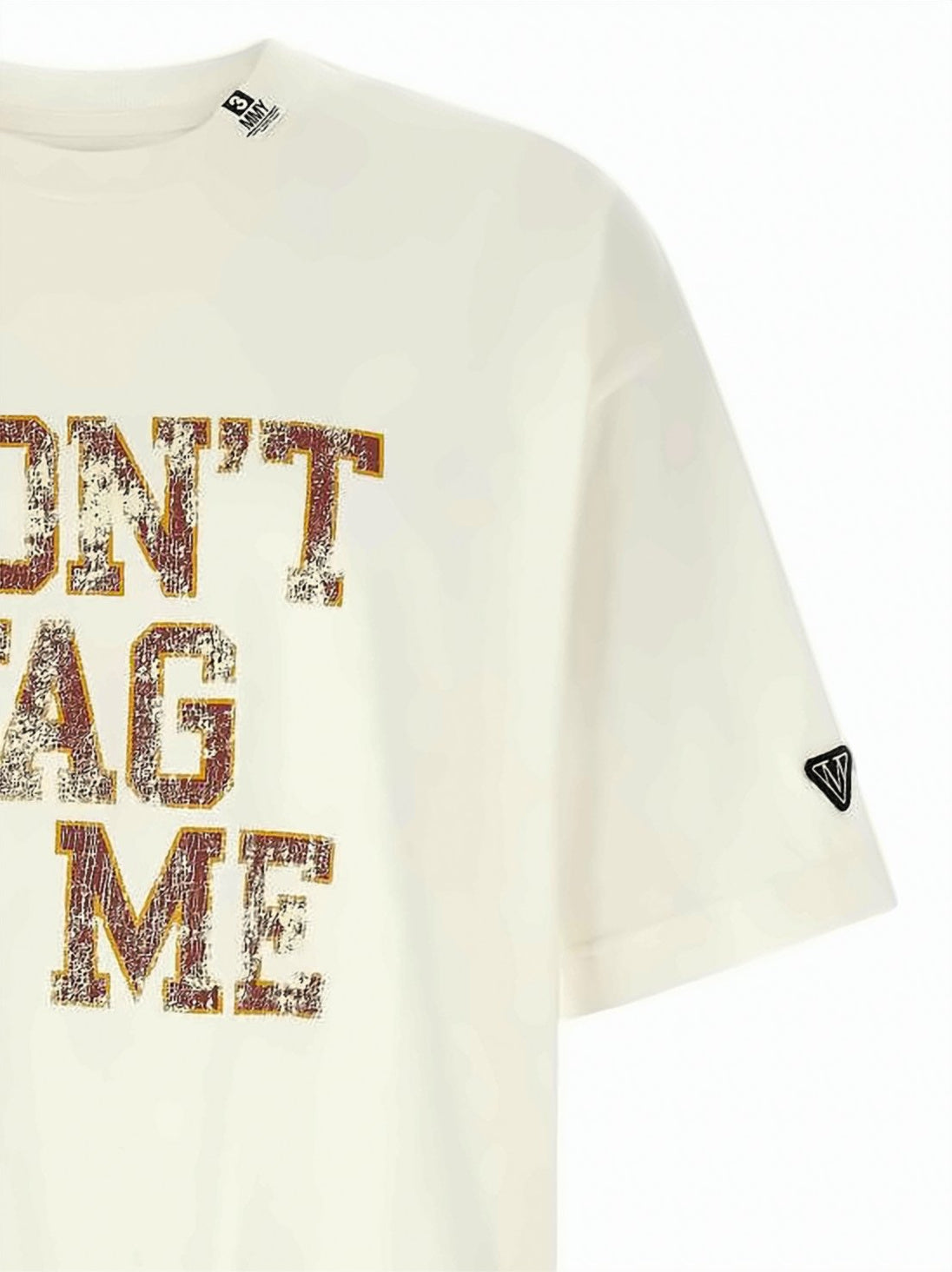 Relaxed-Fit T-Shirt with Distressed Text Print